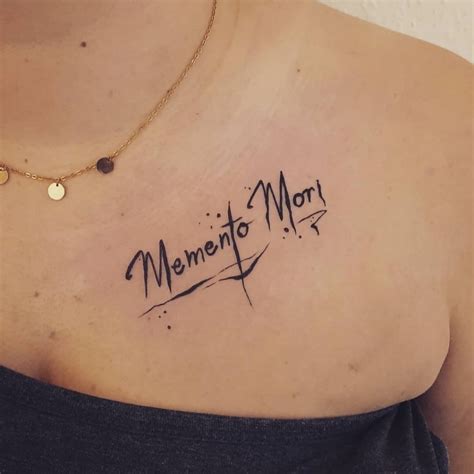 memento mori minimalist tattoo
